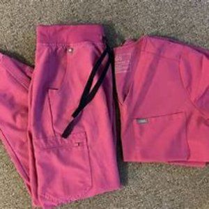 electric orchid figs scrubs